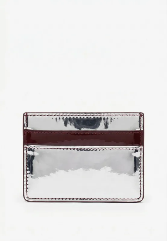Cardholder Mirror Gloss - Silver Maroon made by HVISK
