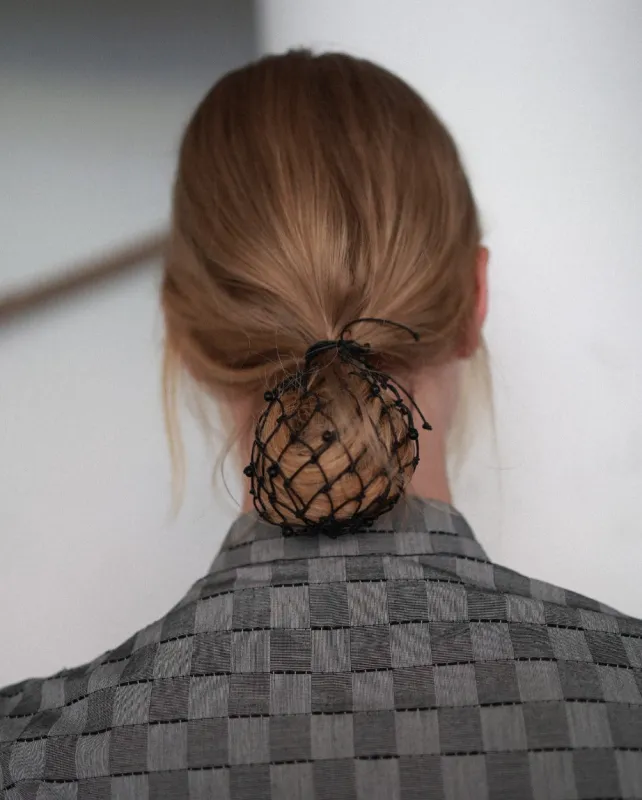 Beaded Chignon Net sold by Annika Inez