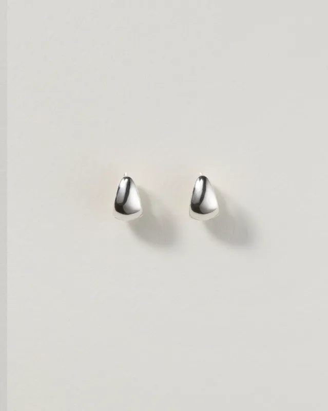 Petite Gentle Slope Hoops made by Annika Inez