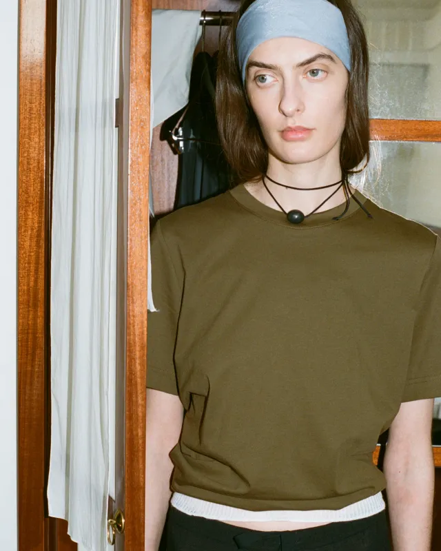 Small Stone Ellipse Necklace made by Annika Inez