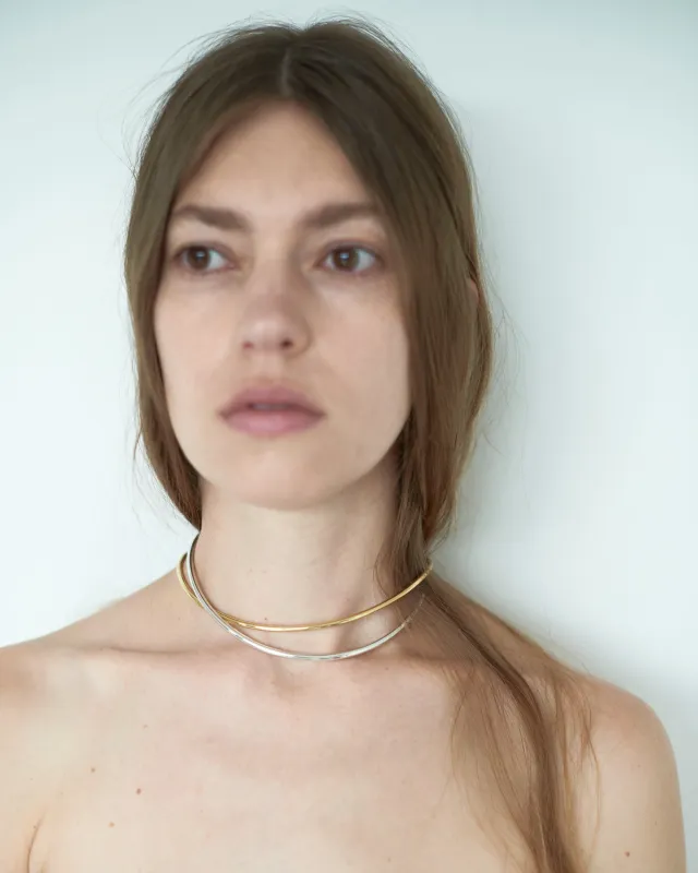 Tube Collar with String sold by Annika Inez