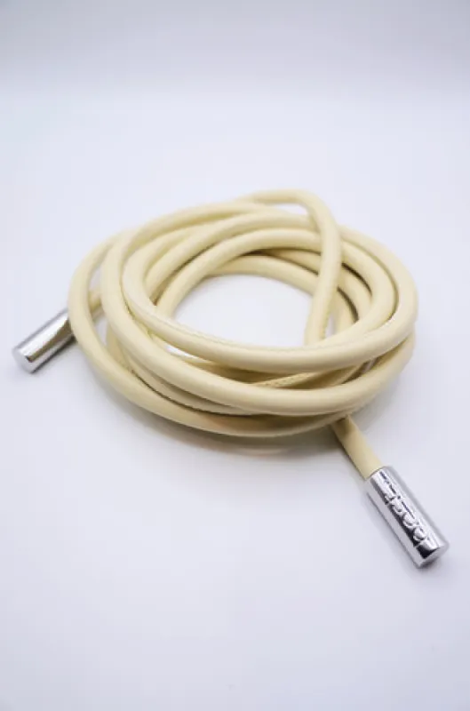 Tie-up Yellow green Rope belt in soft leather sold by Best Point