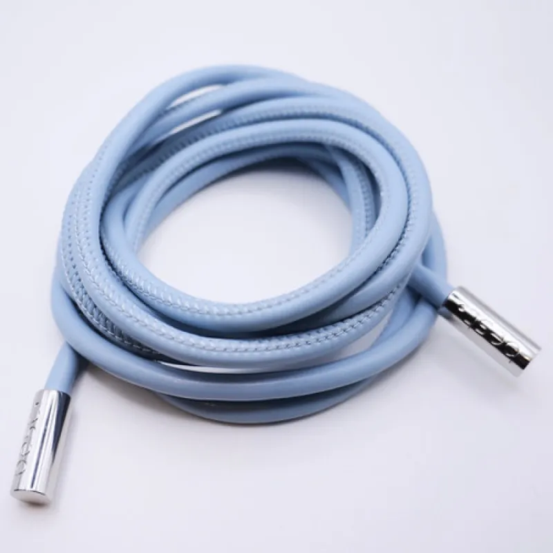 Tie-up Blue green Rope belt in soft leather sold by Best Point