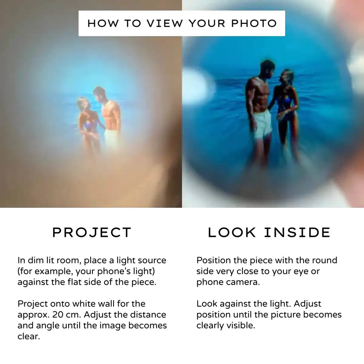 Custom Photo Projection Heart Necklace sold by Regina jewelry product image thumbnail 5