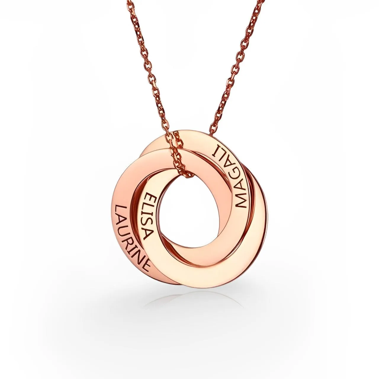 Multiple Names Circles Necklace | Personalized Gift sold by Regina jewelry product image thumbnail 3