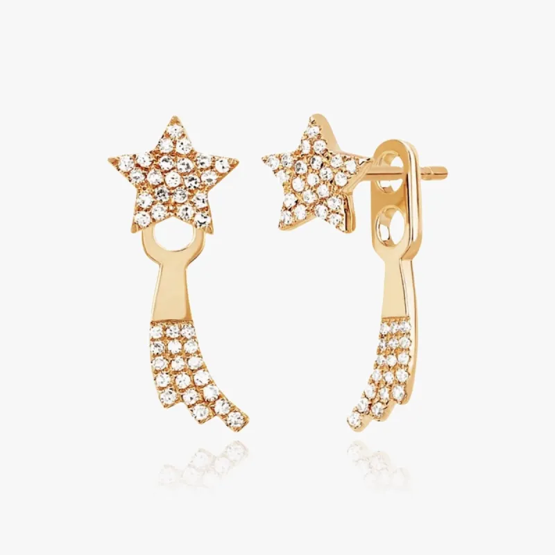 Star Pave Ear Jacket Earrings sold by Regina jewelry