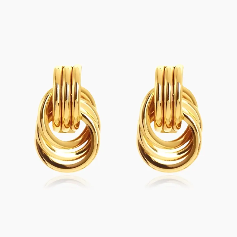 Clean Knot Earrings sold by Regina jewelry