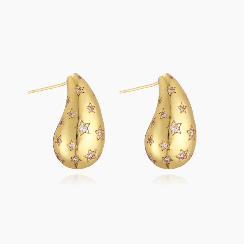 Starry Droplet Earrings sold by Regina jewelry