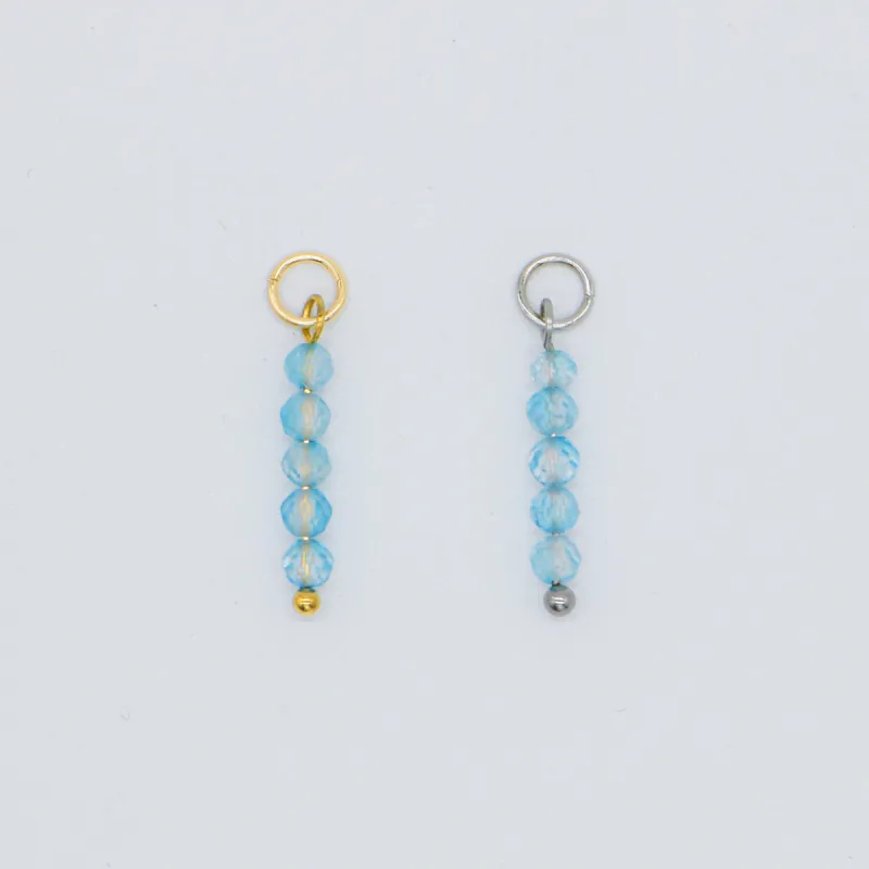 Aquamarine Bead Charm sold by Regina jewelry