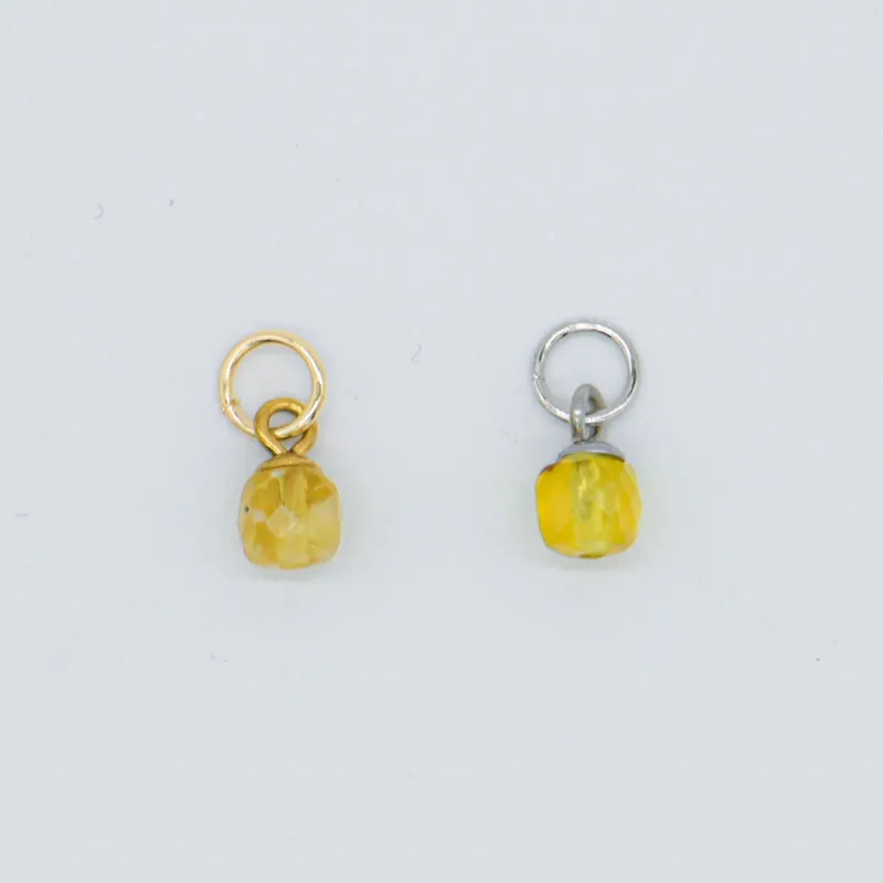 Mini Citrine Charm sold by Regina jewelry