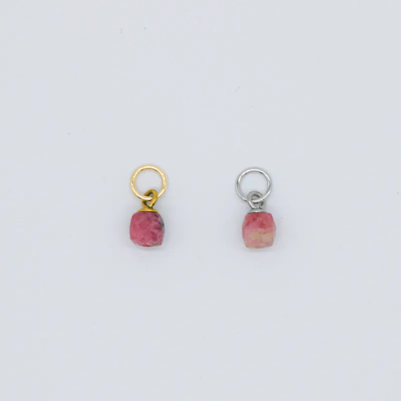 Mini Pink Tourmaline Charm sold by Regina jewelry