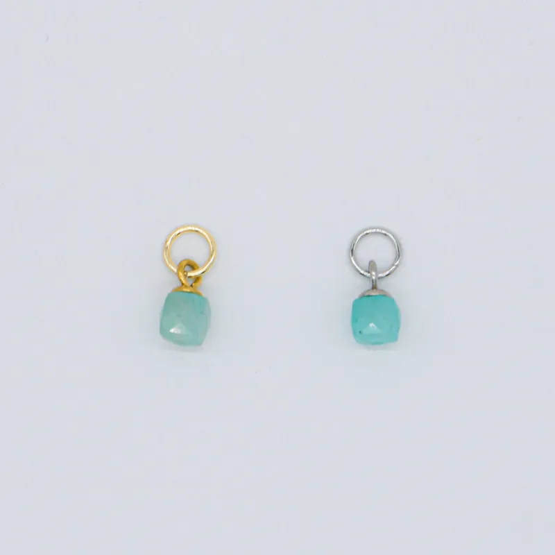 Mini Aquamarine Charm sold by Regina jewelry