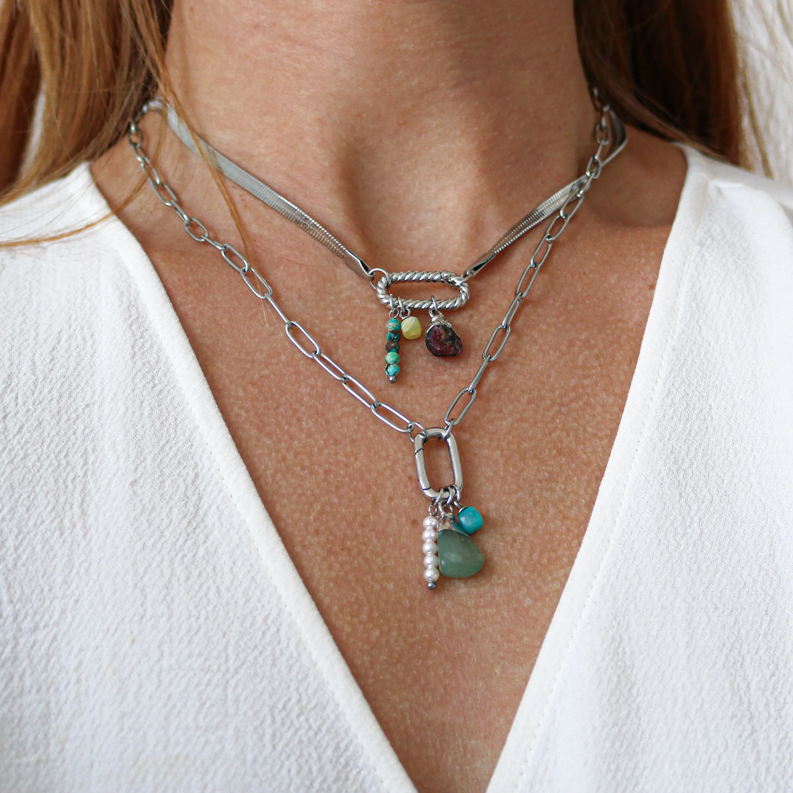 Mini Aquamarine Charm sold by Regina jewelry product image thumbnail 4