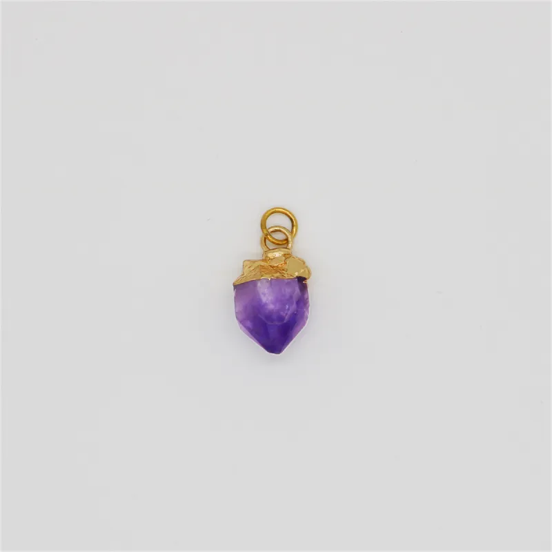 Amethyst (February) Gemstone Charm sold by Regina jewelry