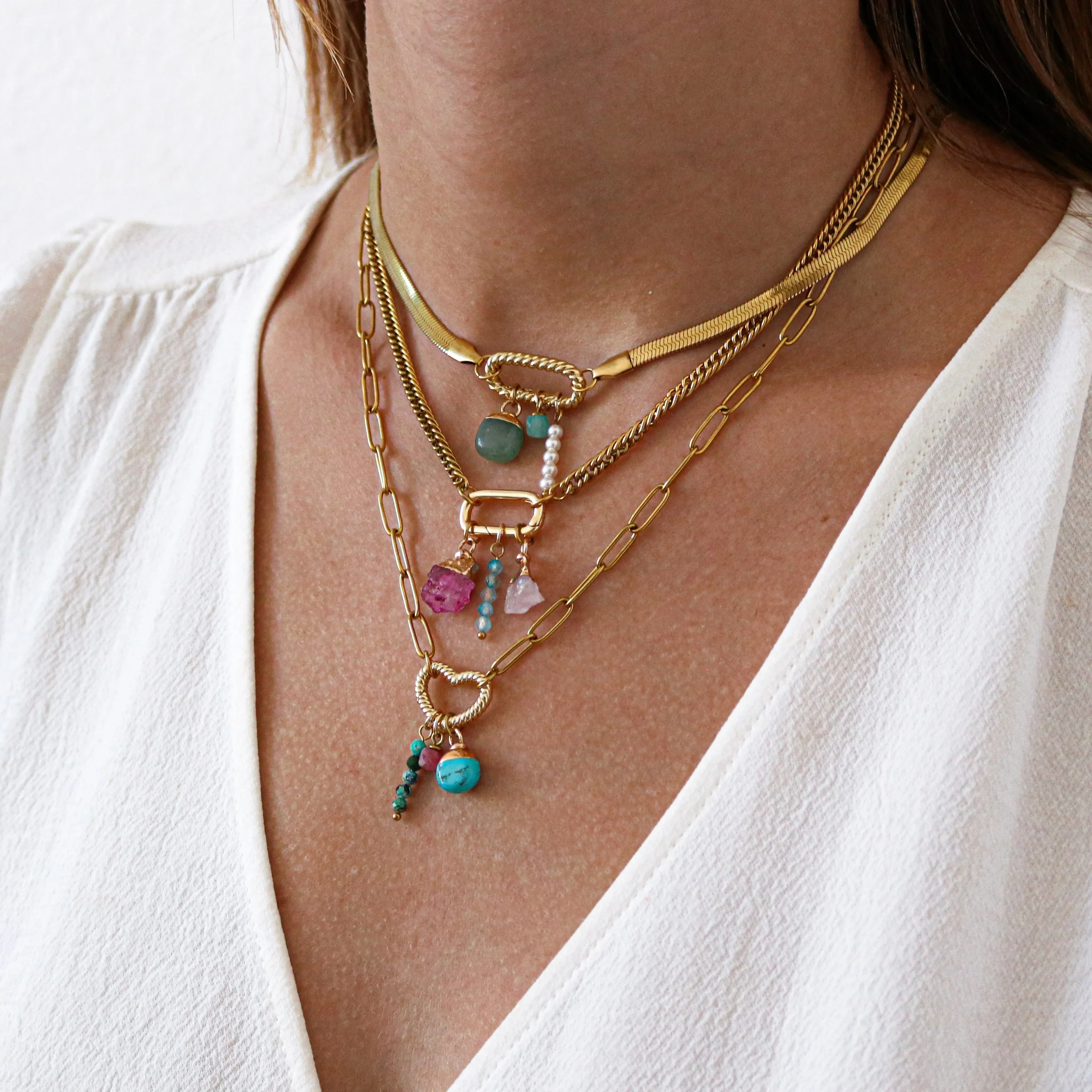 Moonstone (June) Gemstone Charm sold by Regina jewelry product image thumbnail 4