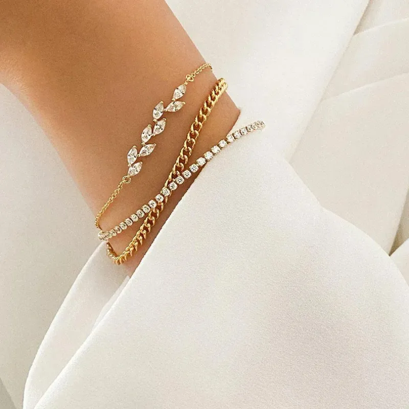 Wheat Crystal Bracelet sold by Regina jewelry