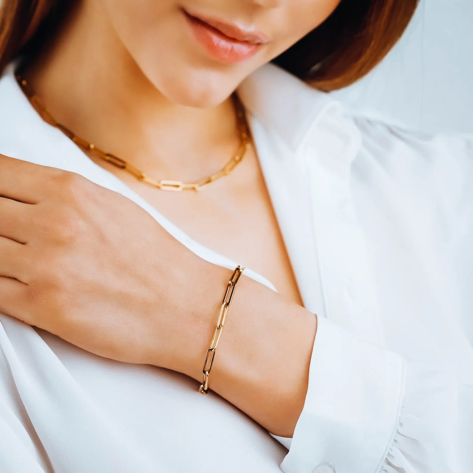 Paperclip Bracelet / Anklet sold by Regina jewelry product image thumbnail 4