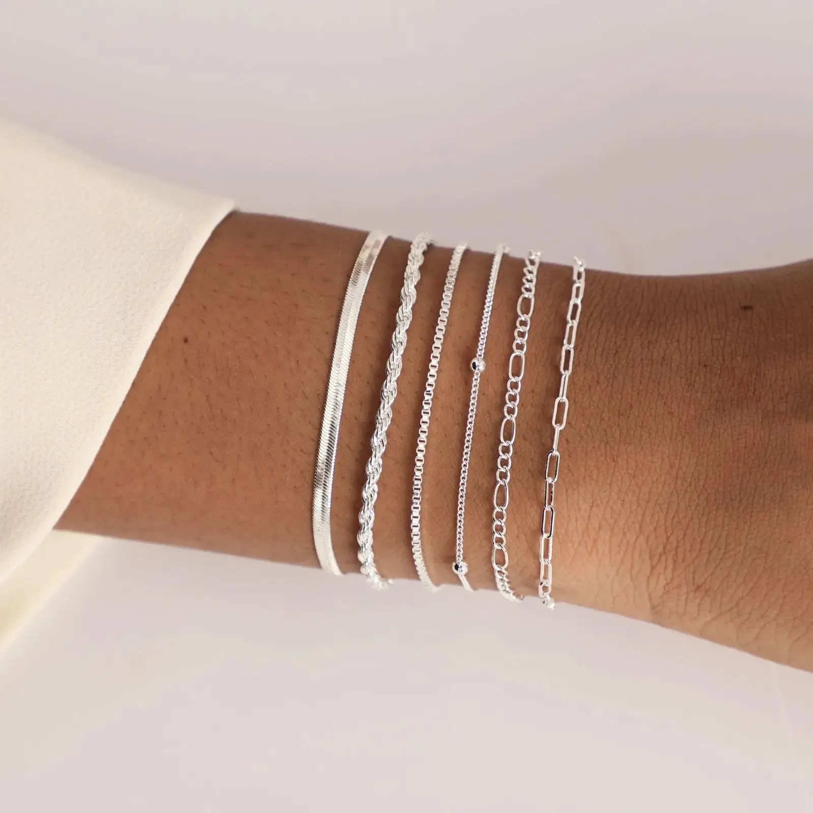 Base Chain Bracelet / Anklet sold by Regina jewelry product image thumbnail 4