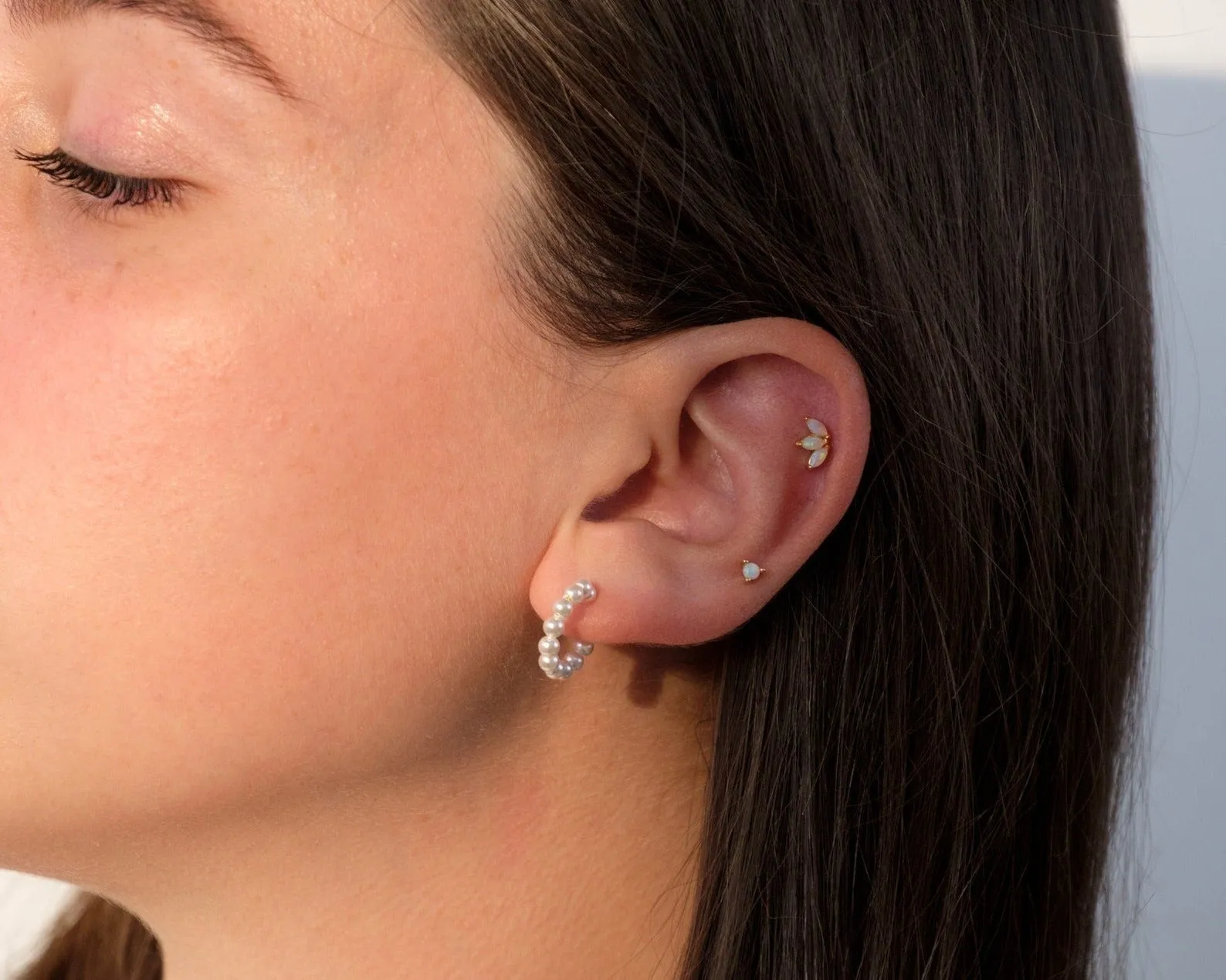 Pearl Hoops sold by Regina jewelry product image thumbnail 5