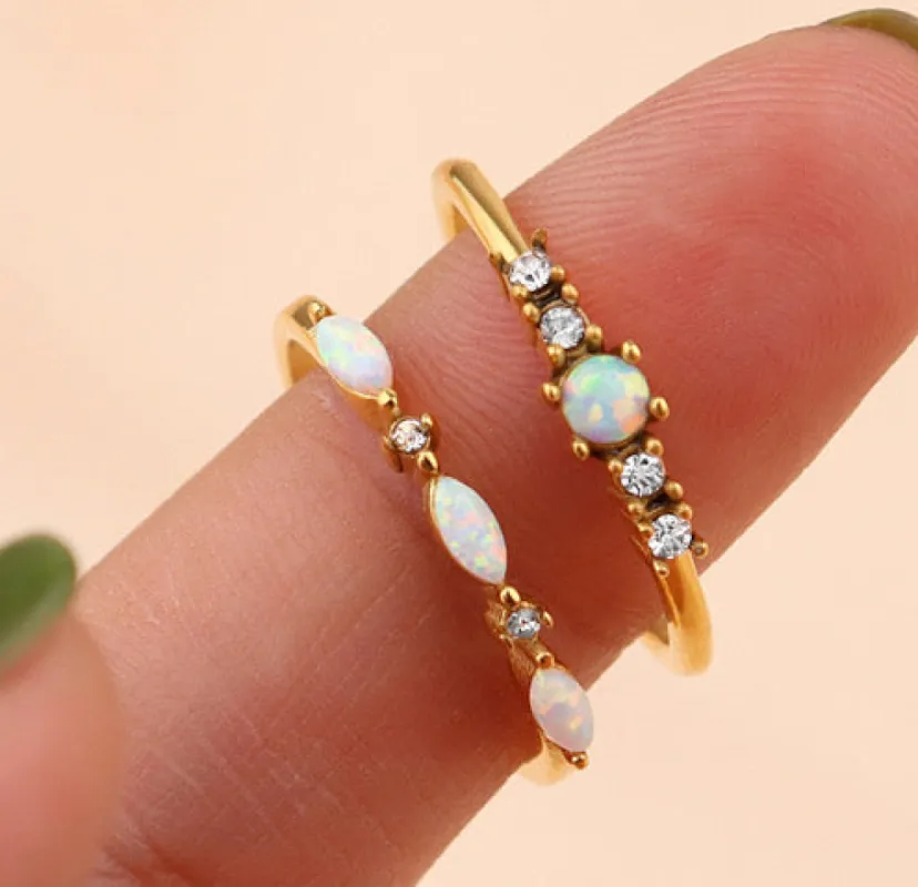 Opal Rings 925 Silver made by Regina jewelry