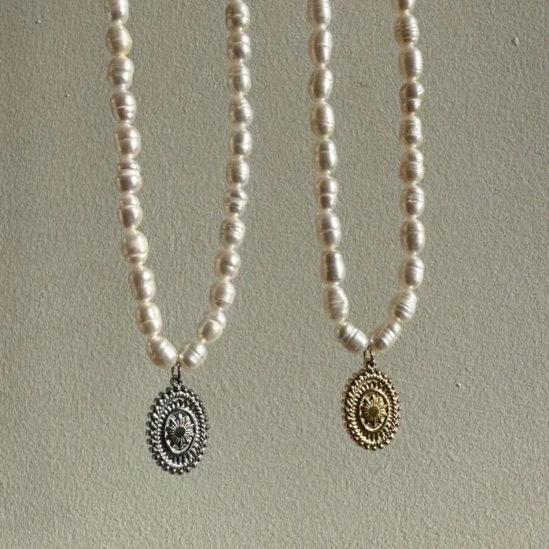 Goddess Natural Pearl Necklace sold by Regina jewelry