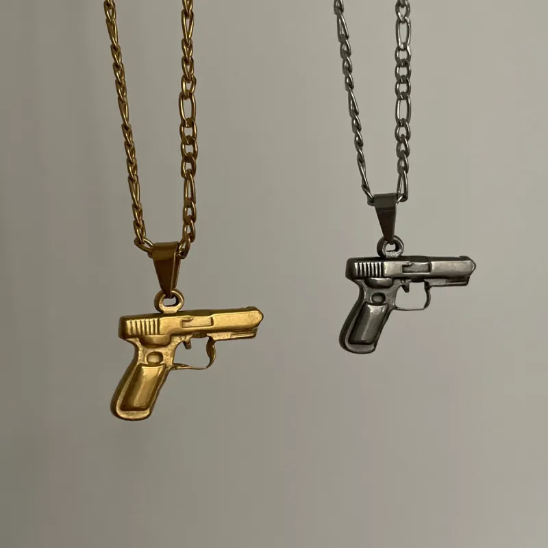 Gun Necklace made by Regina jewelry