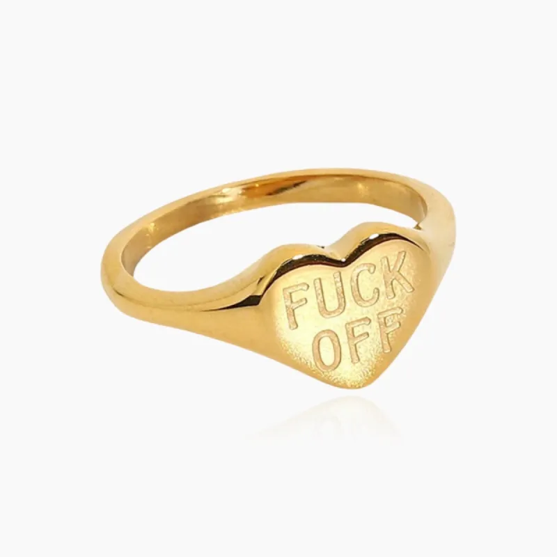 F*ck Off Ring sold by Regina jewelry
