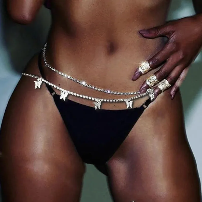 Butterfly Crystal Waist Chain sold by Regina jewelry product image thumbnail 2