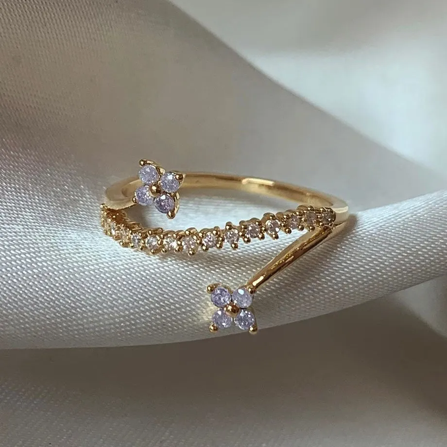 Dainty Flower Arch Ring sold by Regina jewelry product image thumbnail 2