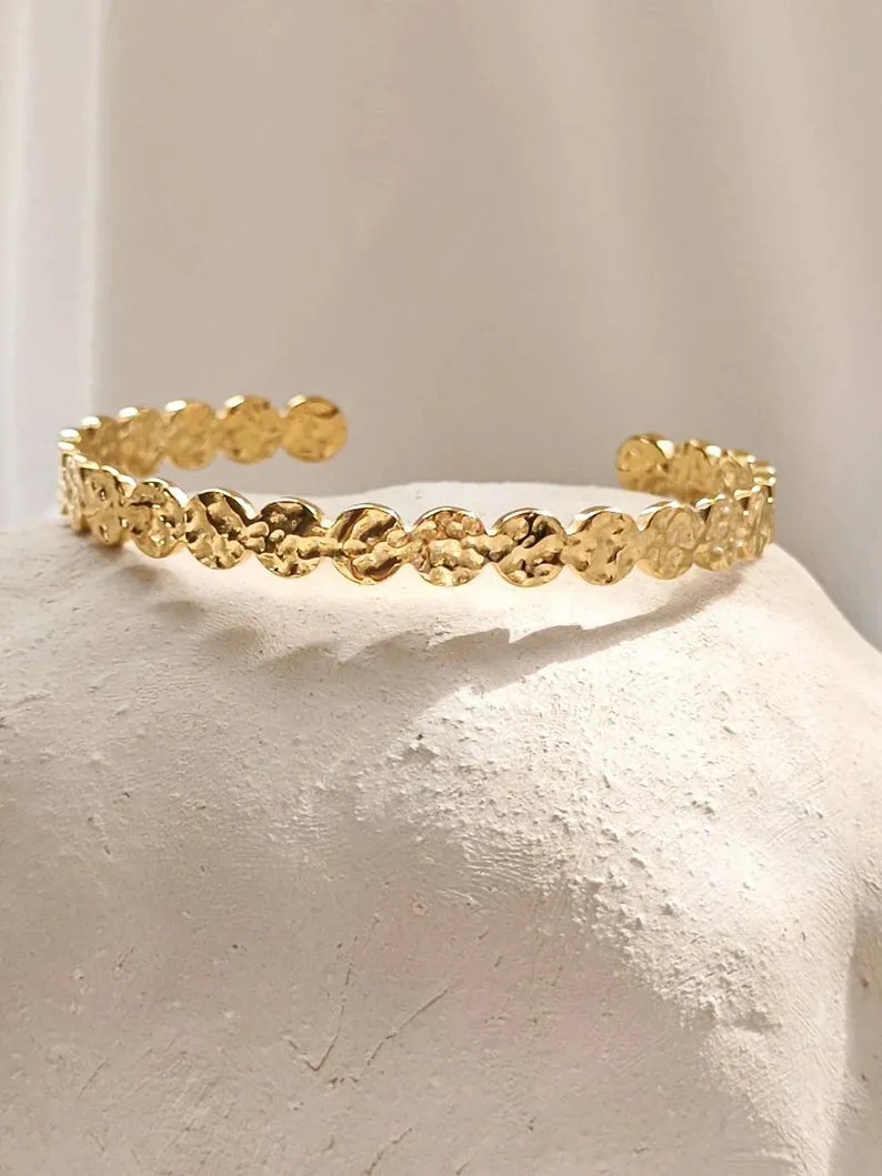 Organic Circles Bangle Bracelet sold by Regina jewelry