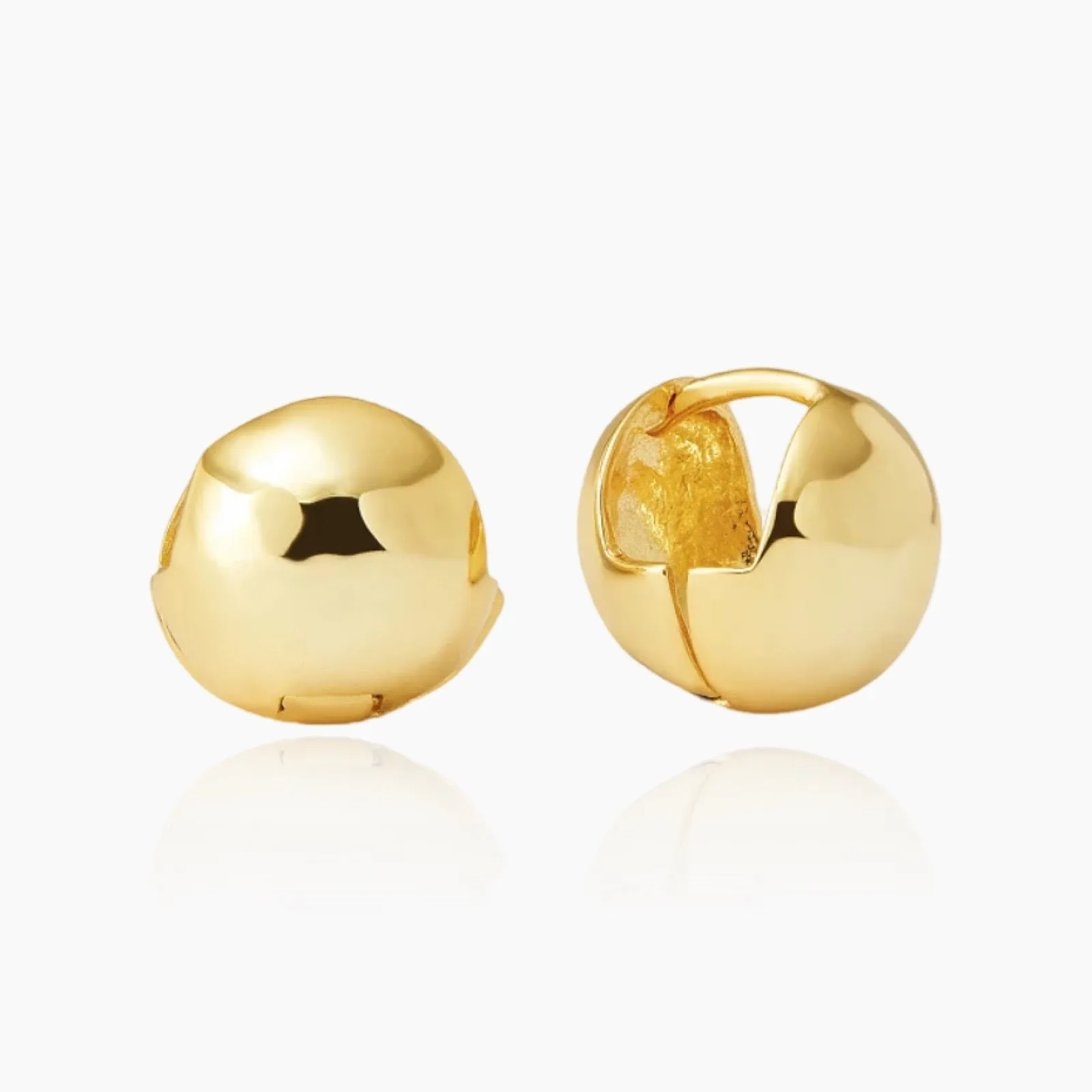 Sphere Ball Hoops sold by Regina jewelry