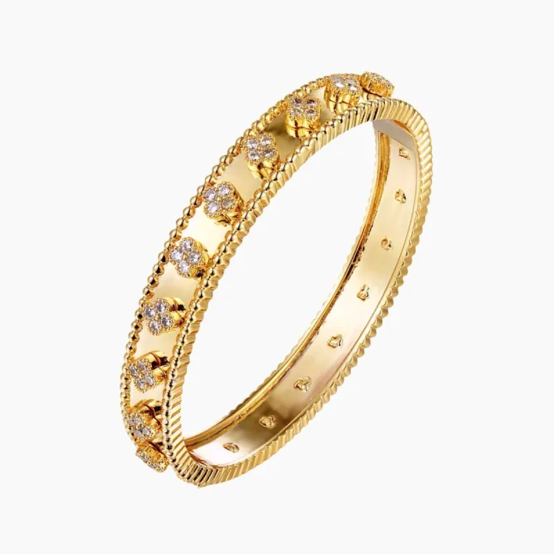 Clover 3D Bangle Bracelet sold by Regina jewelry