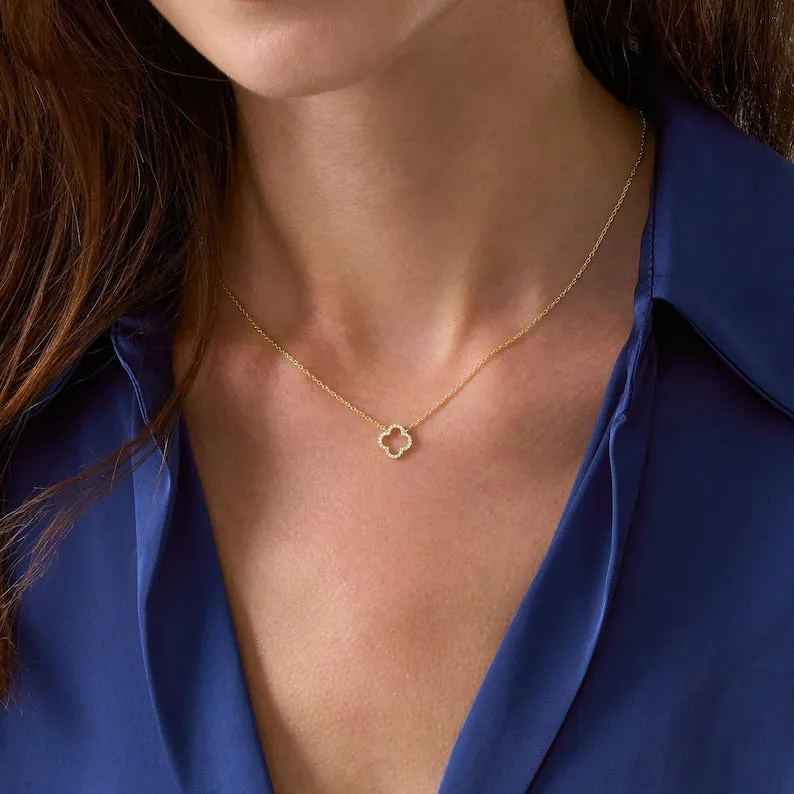 Dainty Clover Necklace sold by Regina jewelry product image thumbnail 3