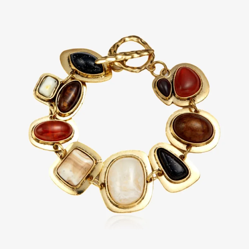 Natural Stone Boho Bracelet made by Regina jewelry