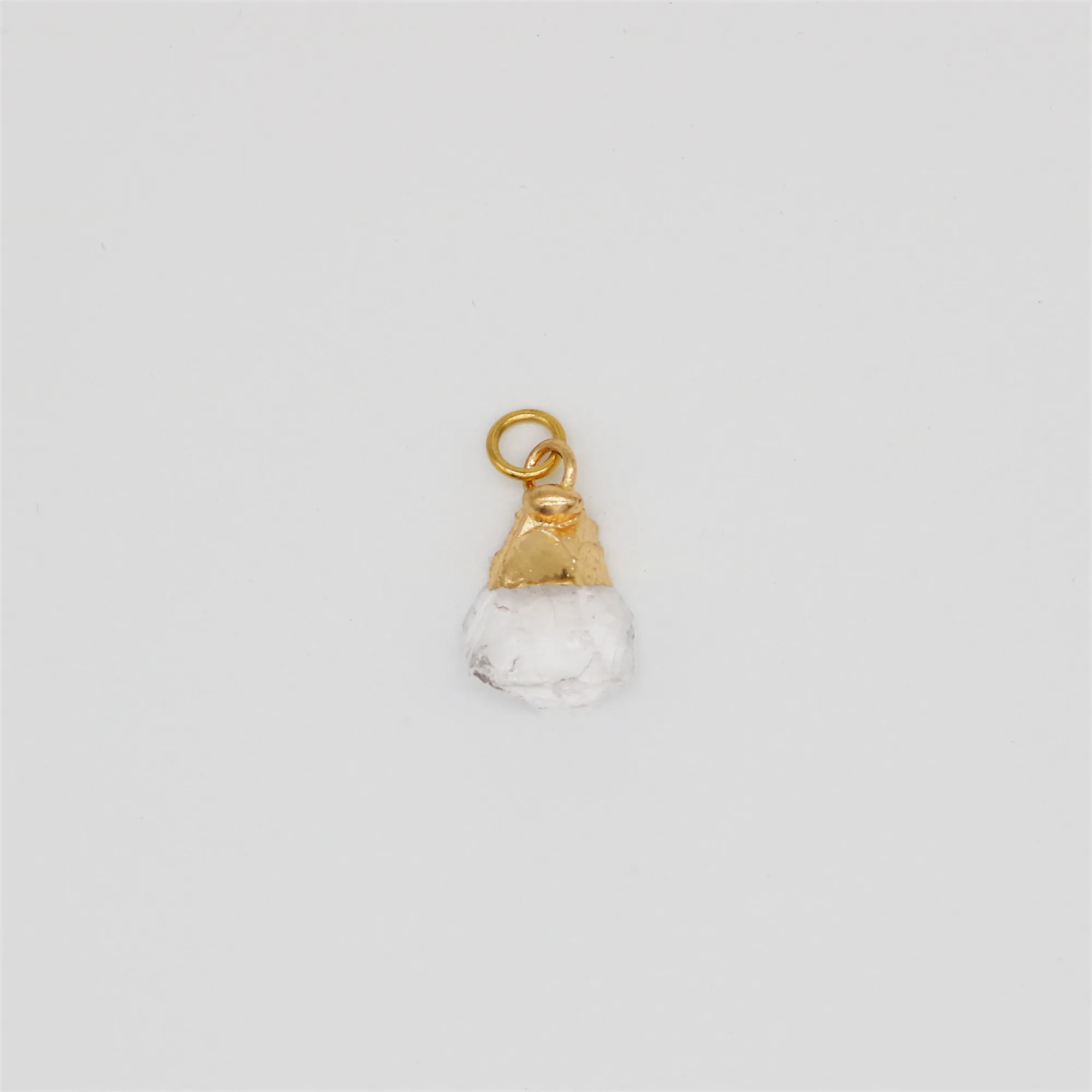 Clear Quartz (April) Gemstone Charm sold by Regina jewelry