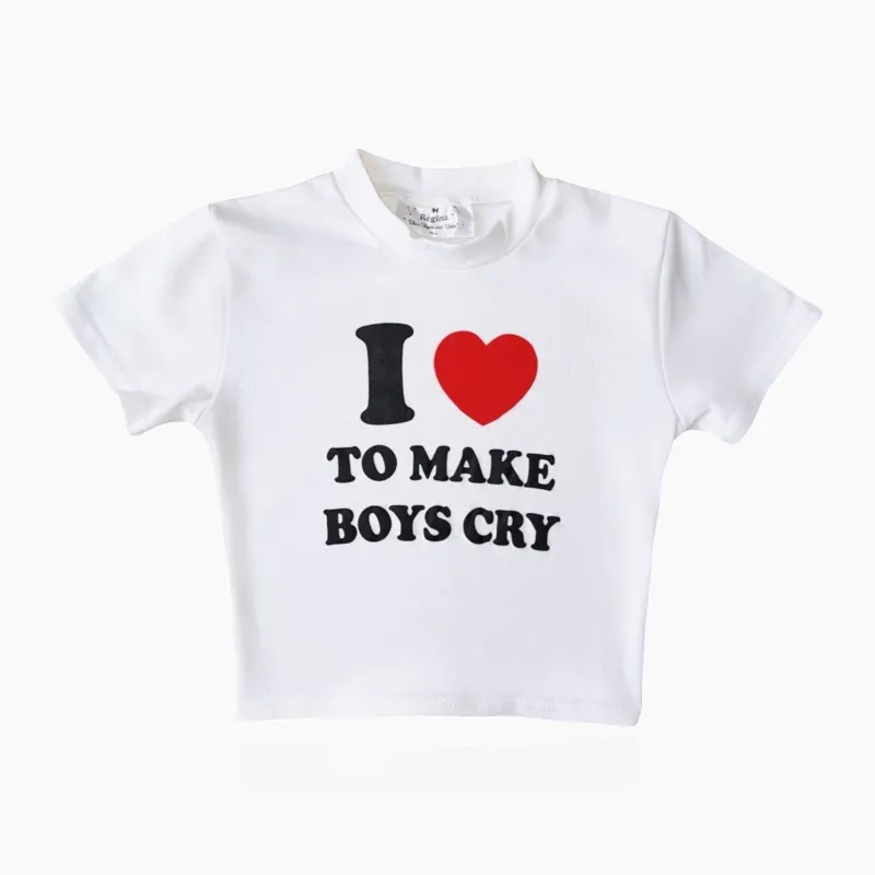 MAKE BOYS CRY Baby Tee sold by Regina jewelry
