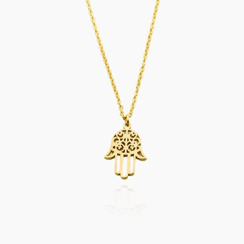 Hamsa Hand Necklace sold by Regina jewelry