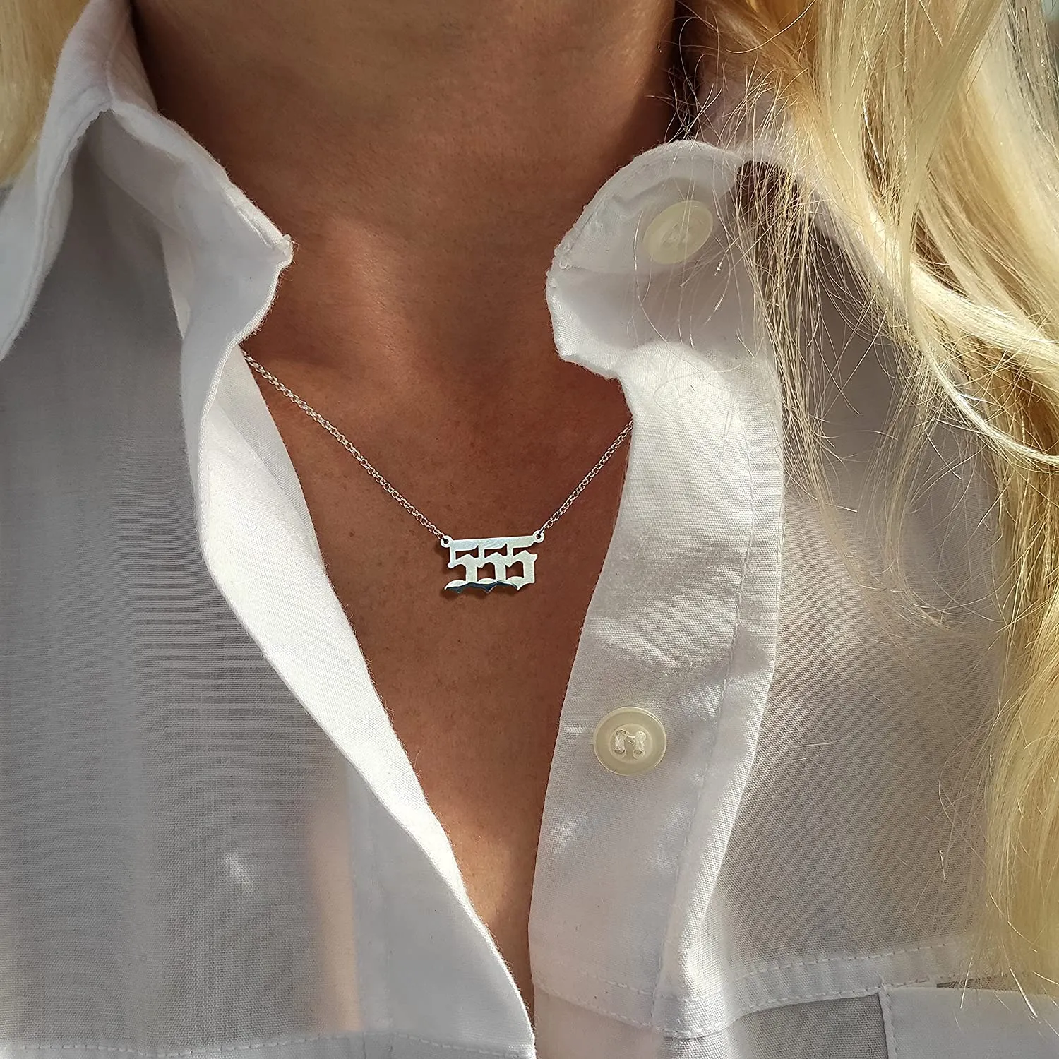 Angel Number Necklace sold by Regina jewelry product image thumbnail 4