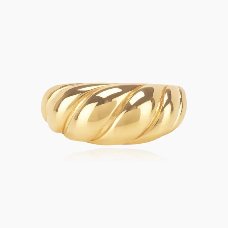 Croissant Ring made by Regina jewelry