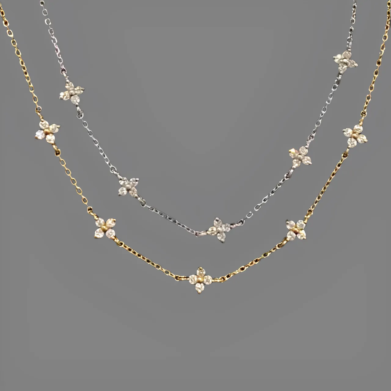 Dainty Lucky Clover Necklace sold by Regina jewelry