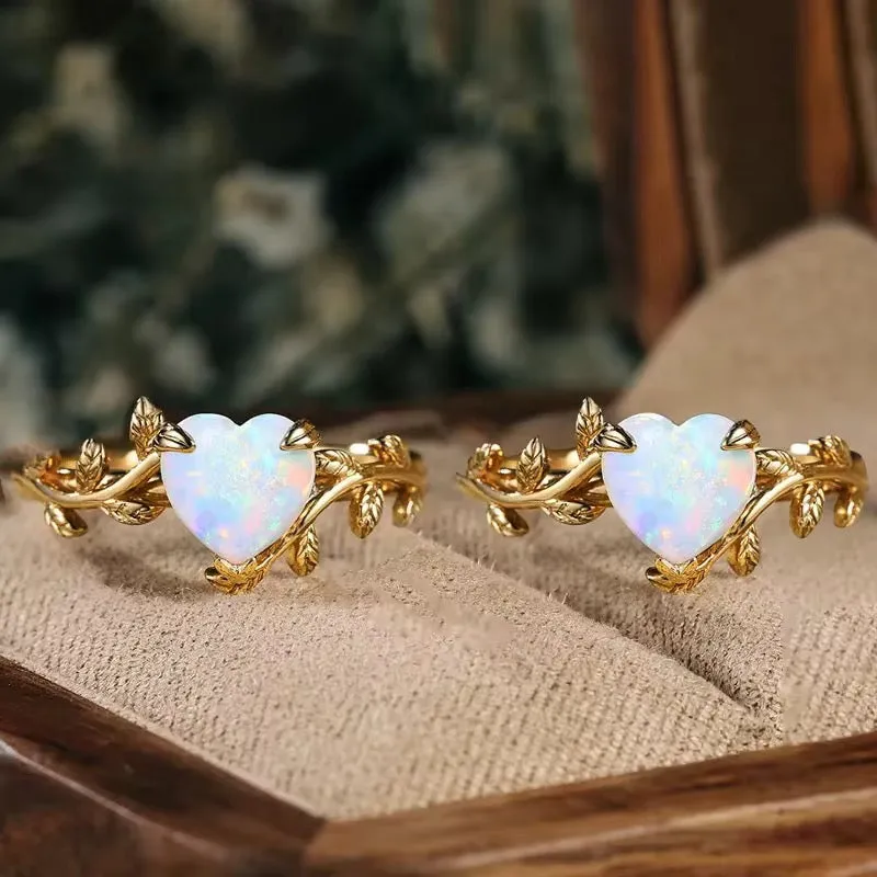 Opal Love Ring Sterling Silver sold by Regina jewelry product image thumbnail 5