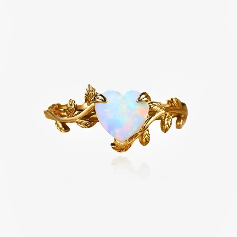 Opal Love Ring Sterling Silver sold by Regina jewelry