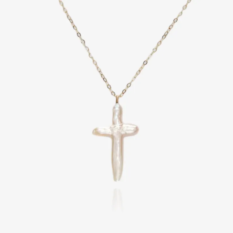 Baroque Pearl Cross sold by Regina jewelry