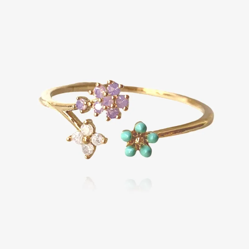 Dainty Flower Love Ring sold by Regina jewelry