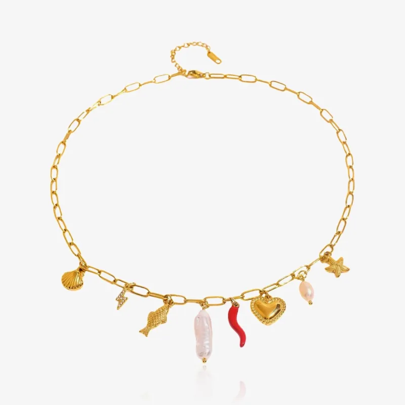 Statement Charms Necklace sold by Regina jewelry