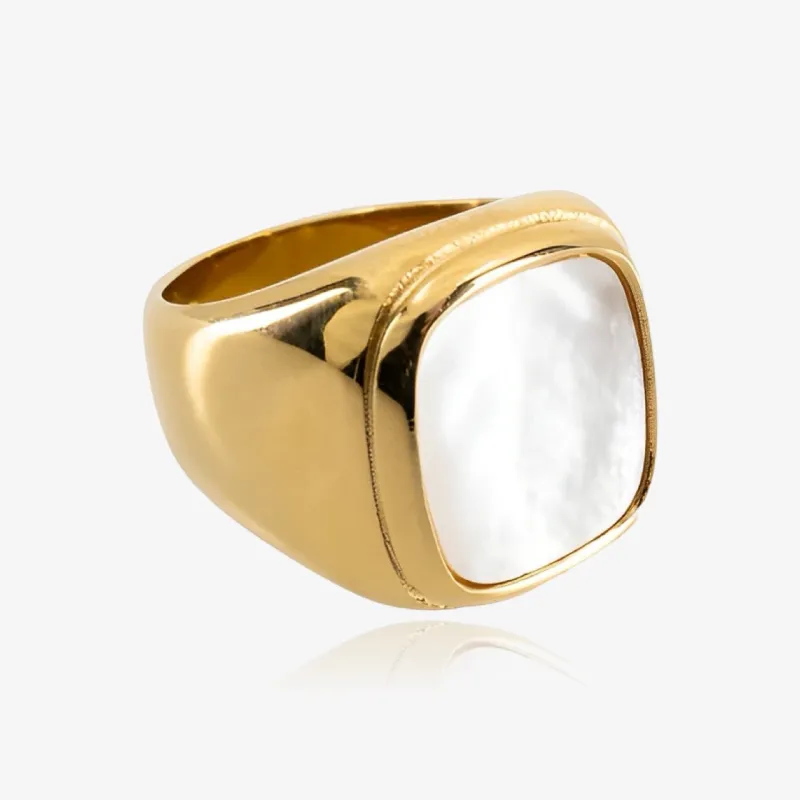 Chunky Pearl Shell Ring sold by Regina jewelry