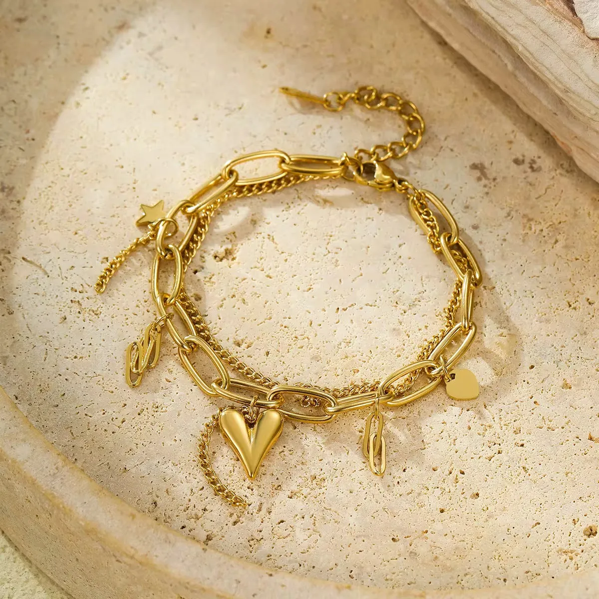 Heart Charms Bracelet sold by Regina jewelry product image thumbnail 3