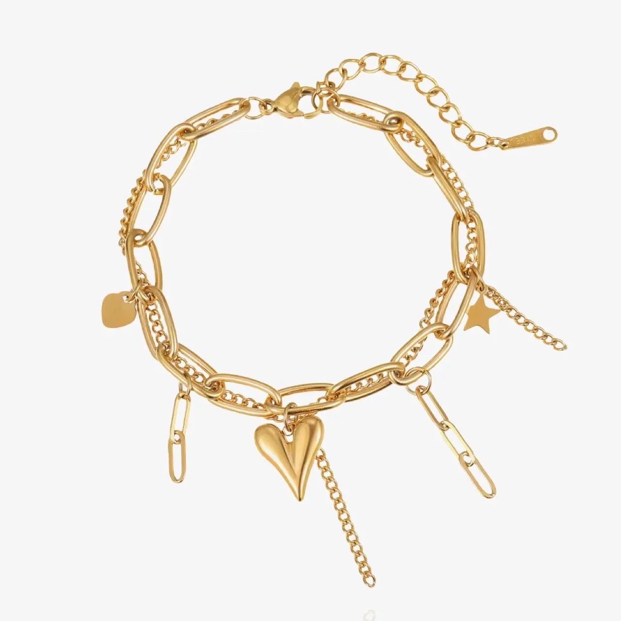 Heart Charms Bracelet sold by Regina jewelry