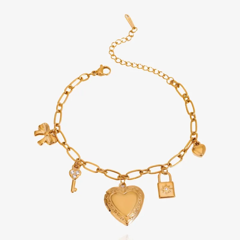 Locket Heart Bracelet sold by Regina jewelry
