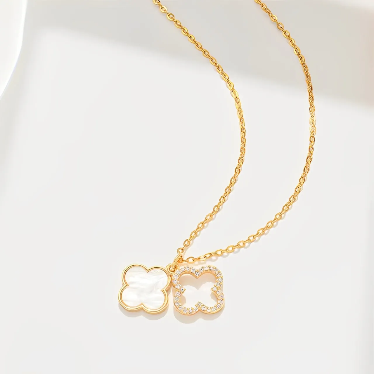 Double Clover Necklace sold by Regina jewelry product image thumbnail 2